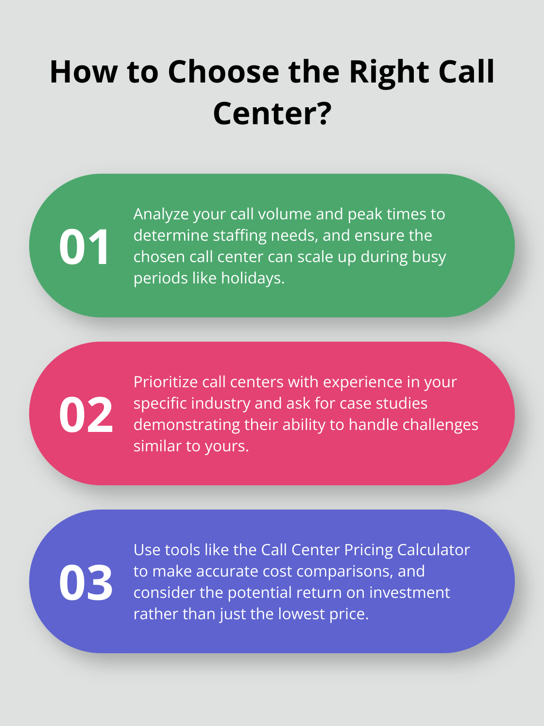 Infographic: How to Choose the Right Call Center?