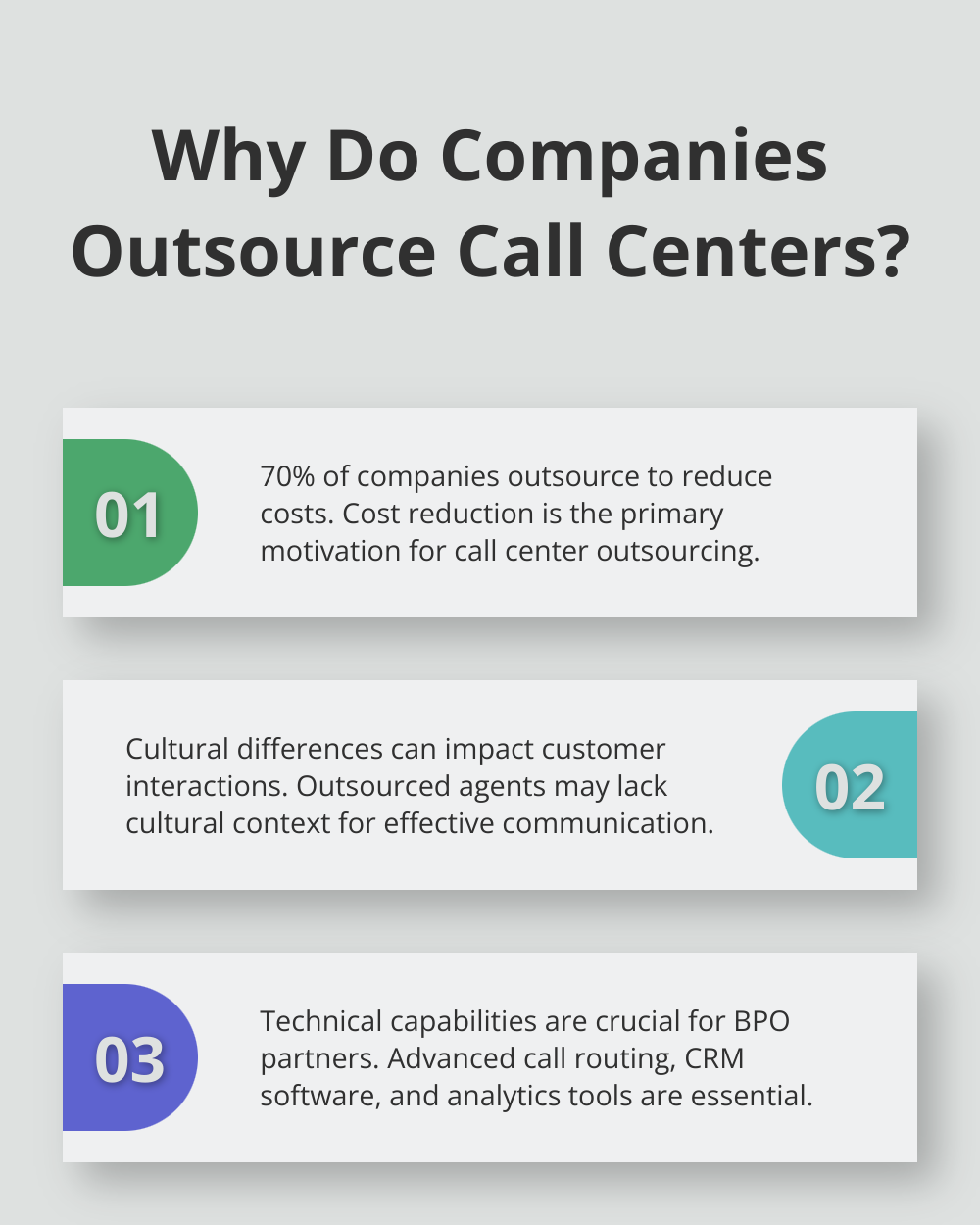 Infographic: Why Do Companies Outsource Call Centers? - call center business process outsourcing